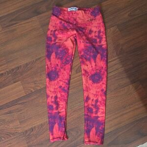 EXPYA Vibrant Tye Die Leggings Size M